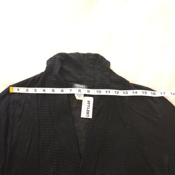 NWT Gabriel New York Black Lightweight Cardigan Women's Size S - Picture 9 of 11